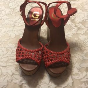 Wedged sandals by guess